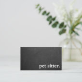 Modern Chalkboard pet pet sitter. Loyalty Card 名刺 (スタンド正面)