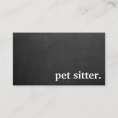 Modern Chalkboard pet pet sitter. Loyalty Card 名刺 (正面)