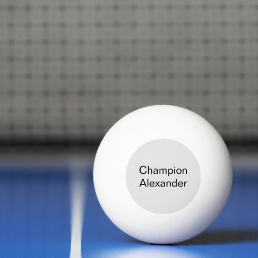 Modern Champion with customizable name 卓球ボール (ネット)