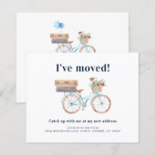 Modern Change of Address Moving Announcement Card (正面/裏面)
