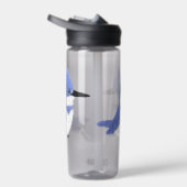 Modern charming belted kingfisher ウォーターボトル (右面)