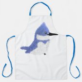 Modern charming belted kingfisher エプロン (正面)