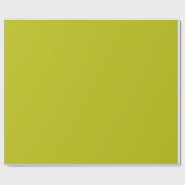 Modern Chartreuse Green Solid Plain Color ラッピングペーパー (フラット)
