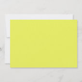 Modern Chartreuse Script Personalized Stationery ノートカード (裏面)