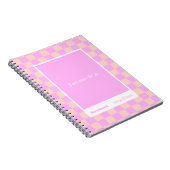 Modern Checkerboard Block Quote Classic Notebook ノートブック (右側)