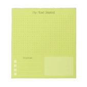 Modern Cheerful Brain Dump (Editable Text) ノートパッド (正面)