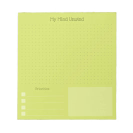 Modern Cheerful Brain Dump (Editable Text) ノートパッド