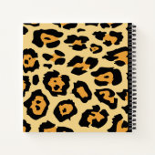 Modern Cheetah Spots Pattern ノートブック (裏面)