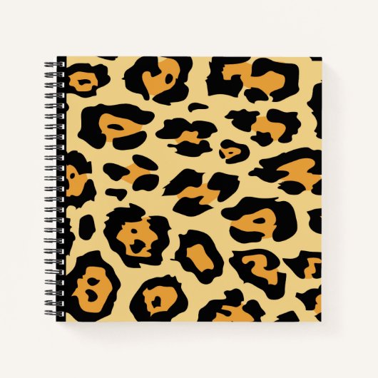 Modern Cheetah Spots Pattern ノートブック (正面)