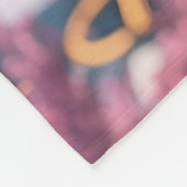 Modern Cherry Blossom フリースブランケット (角)