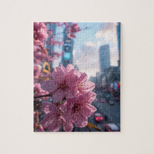 Modern Cherry Blossom Puzzle | 500-Piece Floral Pu ジグソーパズル (縦)