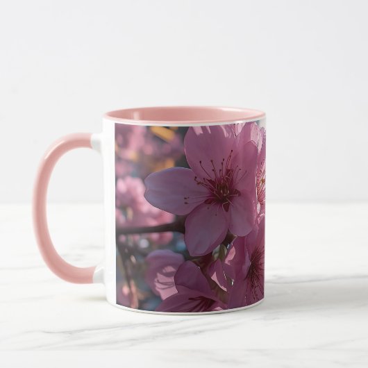 Modern Cherry Blossoms Mug マグカップ (左)