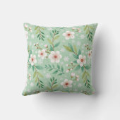 Modern  Cherry Blossoms Winter pattern クッション (裏面)