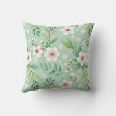 Modern  Cherry Blossoms Winter pattern クッション (裏面)