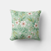 Modern  Cherry Blossoms Winter pattern クッション (正面)