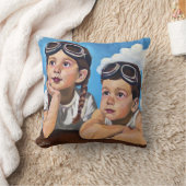 Modern Cherub Painting - Rembrandt Inspired Art クッション (ブランケット)