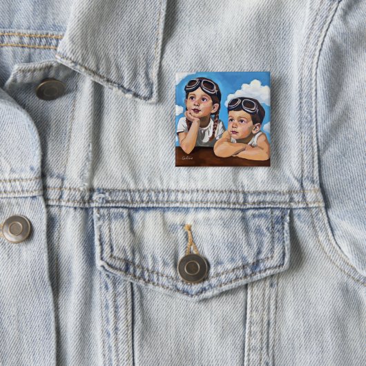 Modern Cherub Painting - Rembrandt Inspired Art 缶バッジ (インサイチュ)