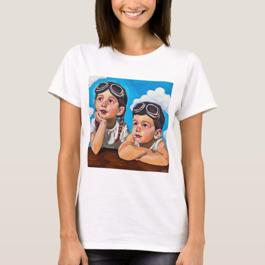 Modern Cherub Painting - Rembrandt Inspired Art Tシャツ (正面)