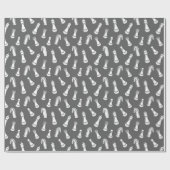 Modern Chess Pieces Pattern Wrapping Paper ラッピングペーパー (フラット)