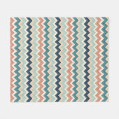 Modern Chevron Design Custom Soft Fleece Blanket フリースブランケット (正面(横))