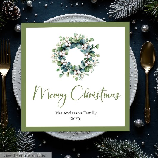 Modern Chic Boho Christmas Wreath in Neutral Tones