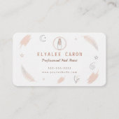 Modern Chic Boho Manicurist Artist Nail Tech 名刺 (正面)