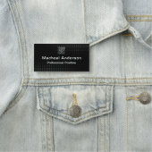 Modern Chic Business Logo Black 名札 (インサイチュ)