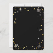Modern Chic Corporate, Christmas gold decoration  招待状 (裏面)
