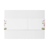 Modern Chic Elegant Romantic Pink Rose Wedding 招待状ベリーバンド (裏面例)