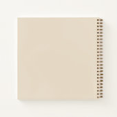 Modern Chic Elegant Sandy Beige Wedding Guest Book ノートブック (裏面)