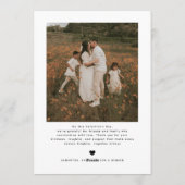 Modern Chic Family Photo Happy Valentines Day シーズンカード (裏面)