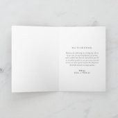 Modern Chic Gold Folded Wedding Thank You Card サンキューカード (内部)