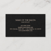 Modern Chic Hair Stylist Beauty Salon Bobby Pins   名刺 (裏面)