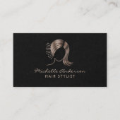 Modern Chic Hair Stylist Beauty Salon Bobby Pins   名刺 (正面)