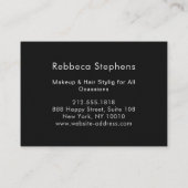 Modern chic Hair Stylist Makeup Artist Salon 名刺 (裏面)