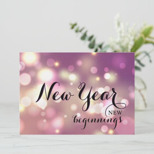 Modern Chic Happy New Year's Eve Party 招待状 (スタンド正面)