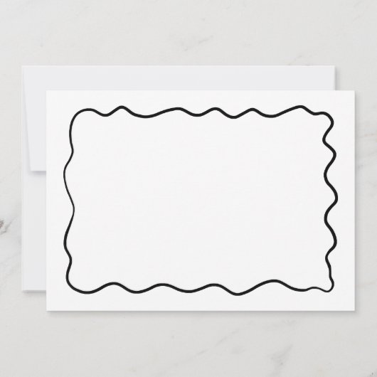 Modern Chic Minimalist Black White Bow Baby Shower 招待状 (裏面)