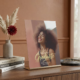 Modern Chic Photo Graduation Party  台座サイン