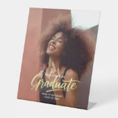 Modern Chic Photo Graduation Party  台座サイン (正面)