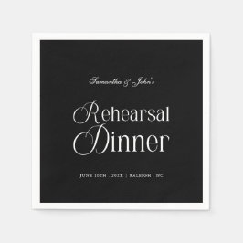  Modern Chic Rehearsal Dinner スタンダードカクテルナプキン