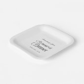  Modern Chic Rehearsal Dinner ペーパープレート (傾斜あり)