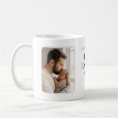 Modern Chic Script Best Father Ever Photo コーヒーマグカップ (左)