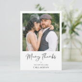 Modern Chic Script Vintage effect Couple Wedding (スタンド正面)