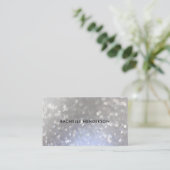 Modern chic silver minimalist professional 名刺 (スタンド正面)