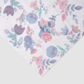Modern Chic Watercolor Blue Hydrangeas Floral   薄葉紙 (詳細)
