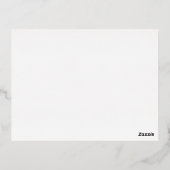 Modern Chic Wedding Foil Enclosure Card 箔招待状ポストカード (裏面)