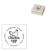 Modern Chicken Egg Farm Custom Small Business Logo ラバースタンプ (押印)
