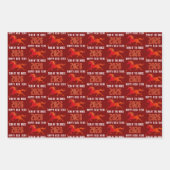 Modern Chinese Horse New Year 2026 ラッピングペーパーシート (正面3)