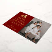 Modern Chinese New Year  箔シーズンカード (回転した状態)