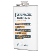 Modern Chiropractic Side Effects Gag Personalized フラスク (左)